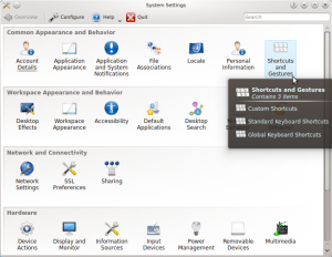 KDE - System settings